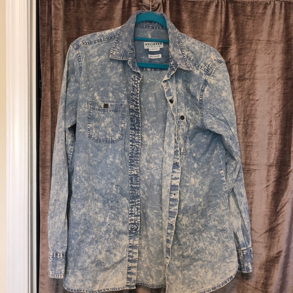 Speckled “Denim” Shirt